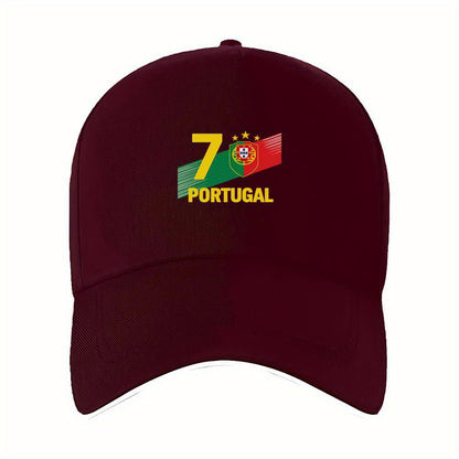 7 Portugal Emblem Sports Cap for Workouts and Jogging