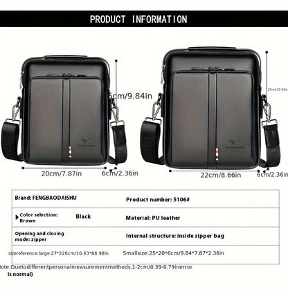 Men'S Genuine Backpack - Adjustable Strap, Multiple Compartments, Large Capacity for Daily Commute  Business, Black, Commuting Backpack, Sleek Design, Textured Finish