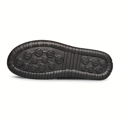 Men's Casual Hand-Stitched Rubber Sole Lace-Up Shoes