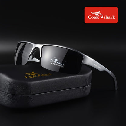 Men's Polarized Photochromic Driving Sunglasses with Lightweight Alloy