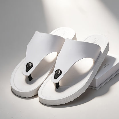 Men's Non-Slip Casual Flip-Flops with Shock-Absorbing Sole