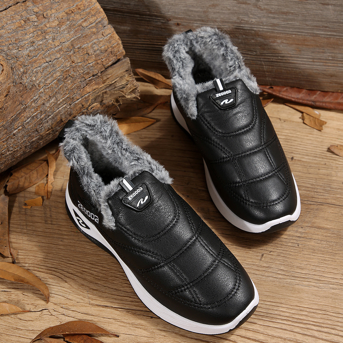 Women's Winter Snow Boots - Deep Burgundy/Black/, Slip-Resistant Rubber Sole & Cushioned Insole, Cozy Fleece Lining - Low-Heel Platform Boots for Cold Weather, Ice, and Snow - Brown/Black/Deep Red/ - Ideal for Everyday, Forma