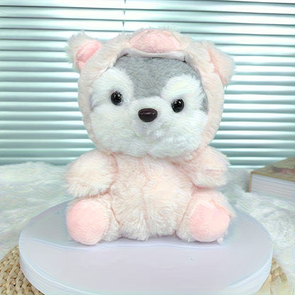 20cm/7.87in Cute Husky Doll Plush Toy, Hanging Ornament Decoration Gift