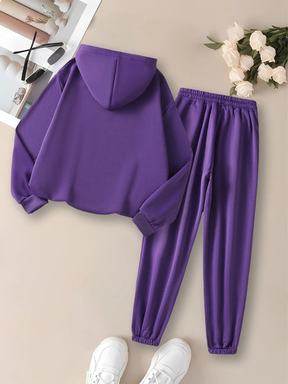 Women'S Cozy Fleece Hoodie & Sweatpants Set - "It'S the Most Wonderful Time of the Year" with Gingerbread House & Christmas Tree Design, Warm Long Sleeve Pullover with Drawstring Waist, Perfect for Fall/Winter, Christmas Paja