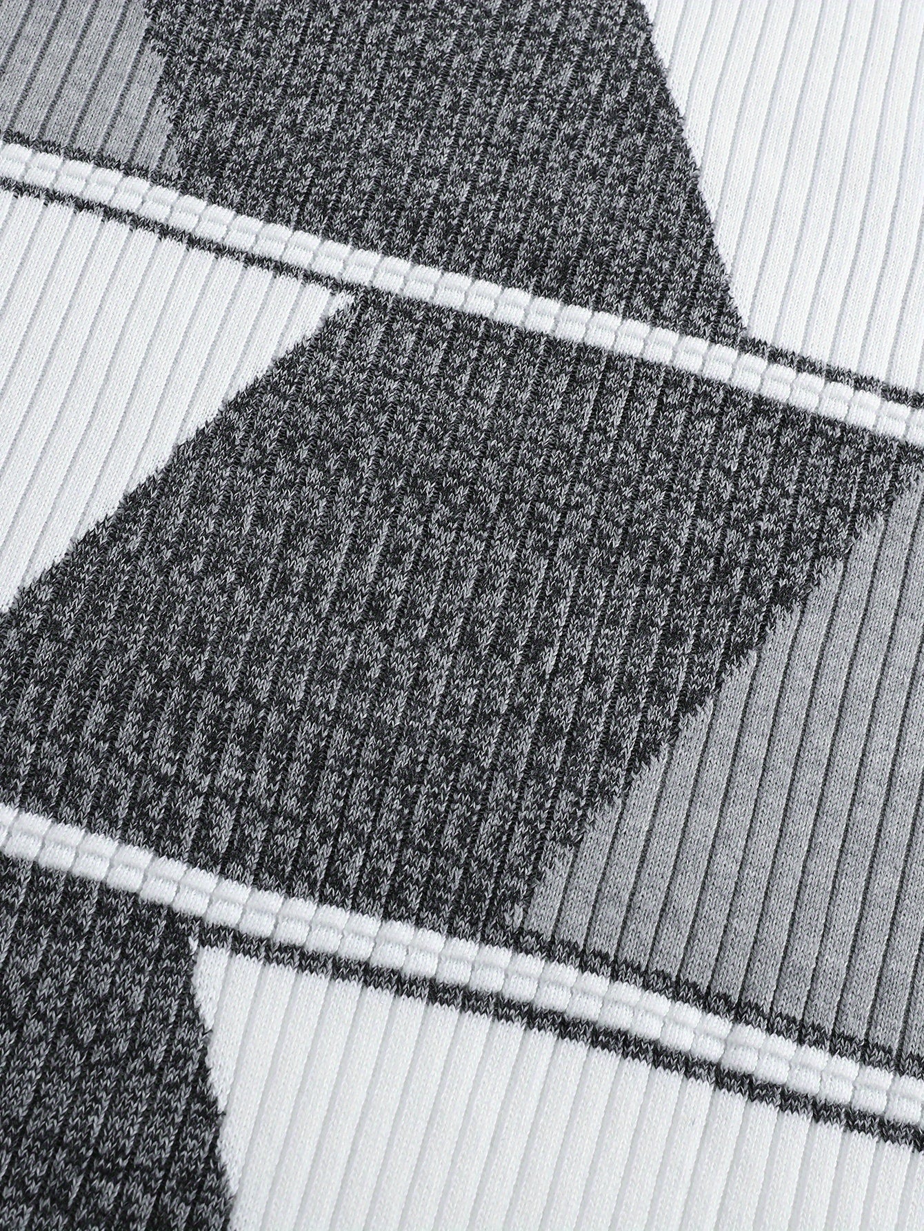 Men'S Casual Long Sleeve Crew Neck Sweater - Geometric Stripe Pullover with, Stripes, Medium Stretch Knit Sweater for Fall/Winter