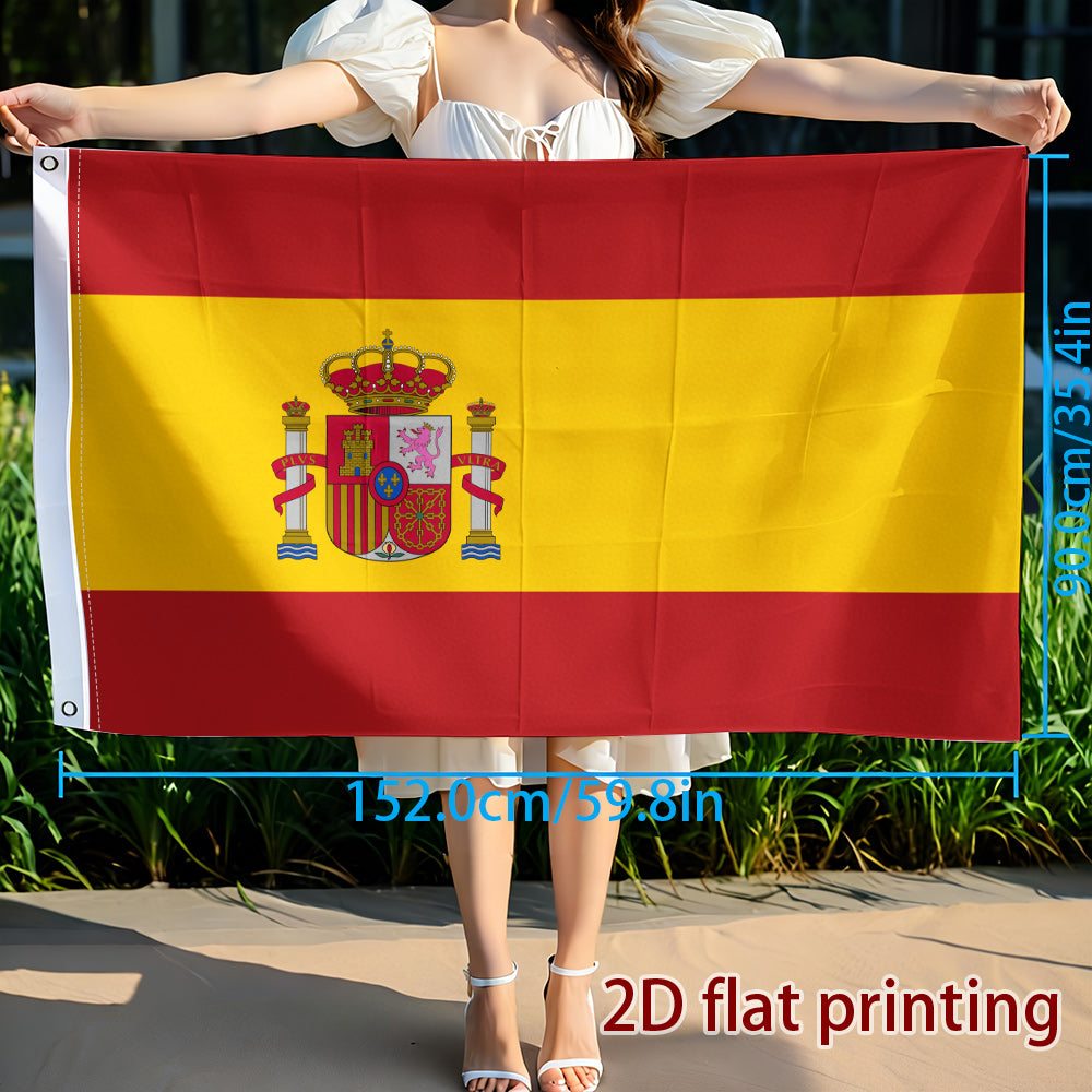 Spanish Flag Polyester Decorative Hanging Flag for Sports & Events