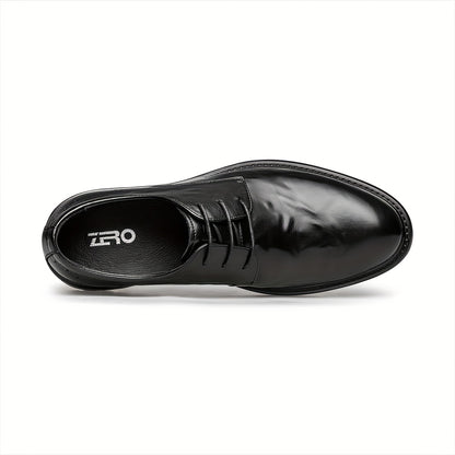Men's Handmade Leather Derby Shoes Business Formal Low Top