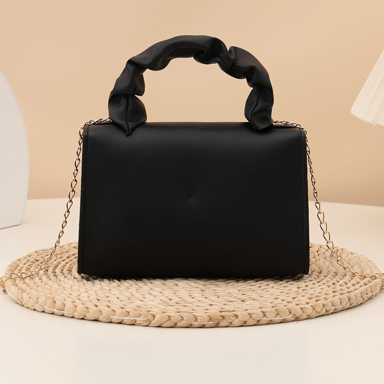 Fashionable Soft Wristlet Crossbody Bag for Daily Shopping, Chain Strap Women's Bag, Versatile  Square Handbag