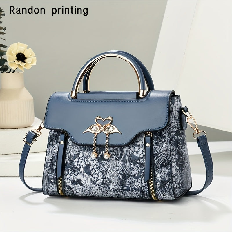 New Stylish Women'S Handbag, Fashionable Tote, Shoulder And Crossbody Bag, Fresh Design for Ladies