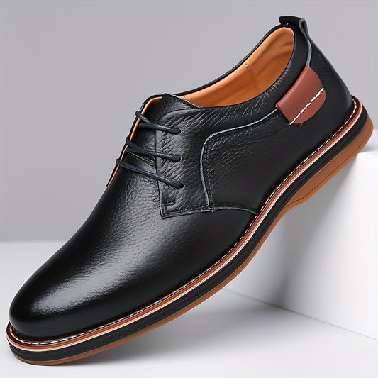 Men's Casual Business Shoes Soft Sole Non-Slip Leather - ayq