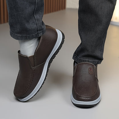 Men’s Winter Casual Slip-On Shoes with Warm Fleece Lining