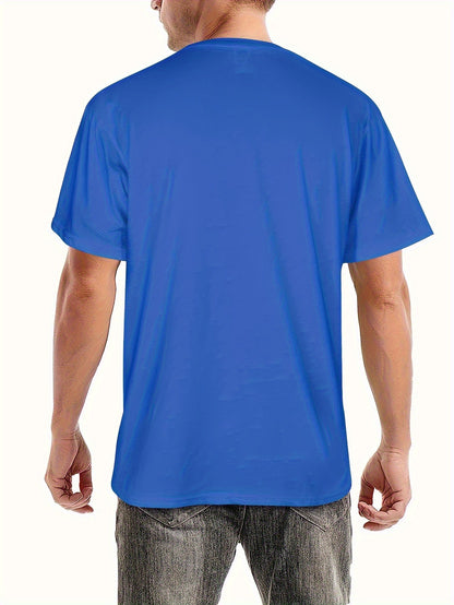 Men's Custom 3D Print T-Shirt - Quick-Dry Breathable Crew Neck