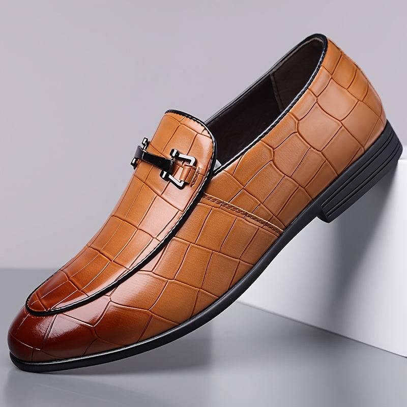 Men's Plus Size Oxford Shoes, British Style Business Casual Slip-Ons