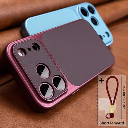 Luxury Burgundy Acrylic Phone Case Set with Shockproof Design