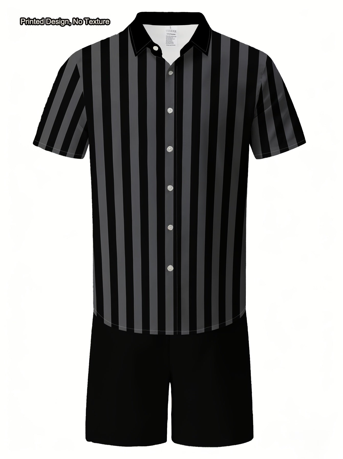 Men's Casual Summer Shirt & Shorts Set with Unique Print