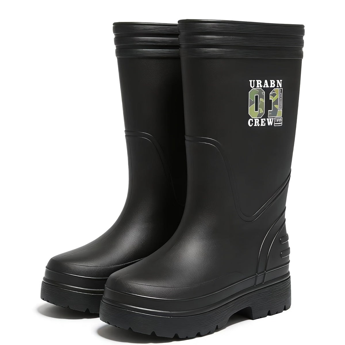Unisex EVA High-Calf Waterproof Rain Boots Lightweight All-Season