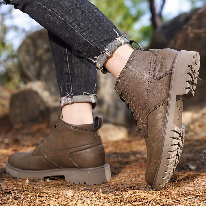 Men's High Top Oxford Shoes Soft Sole Non-Slip Boots