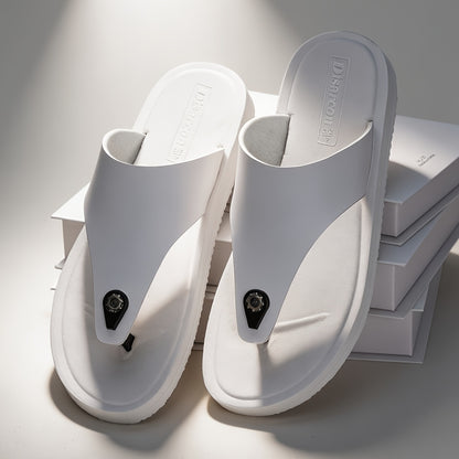 Men's Casual Non-Slip Flip-Flops with Shock-Absorbing Sole