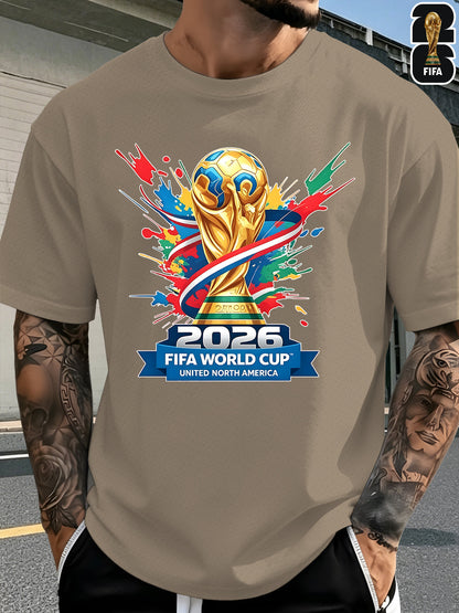 Men's FIFA World Cup Casual Printed Summer T-Shirt