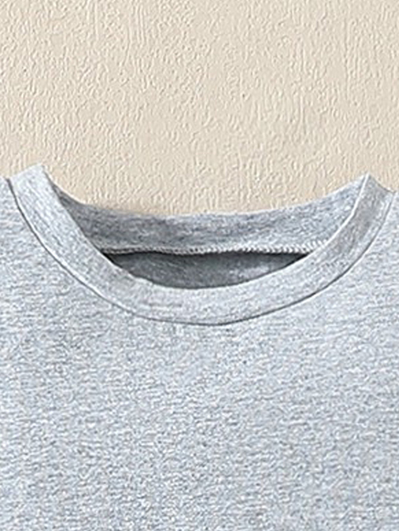 Boys' Casual Cotton T-Shirt and Pants Set with Doll Print