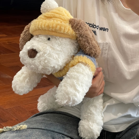 Adorable Plush Toy in The Shape of a Dog, Perfect for Cuddling. This Soft Stuffed Animal Serves As a Decorative Pillow And Makes a Great Companion. Ideal As a Gift for Birthdays And Holidays for Loved Ones