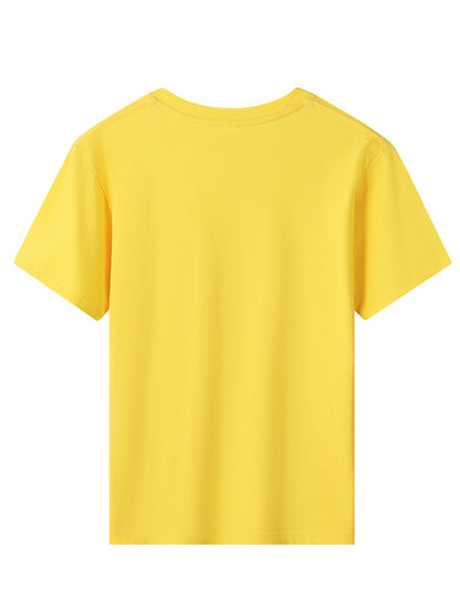 Kids Cotton Fireworks Print T-Shirt for Spring and Summer