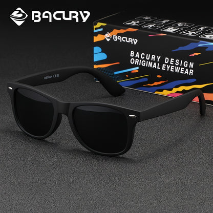 BACURY Polarized TAC Lens PC Frame Casual Unisex Sunglasses