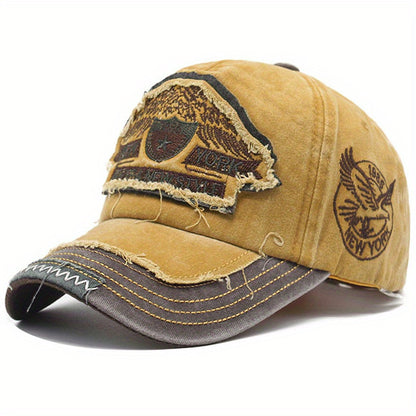 Men's Casual Cotton Baseball Cap With New York Embroidery