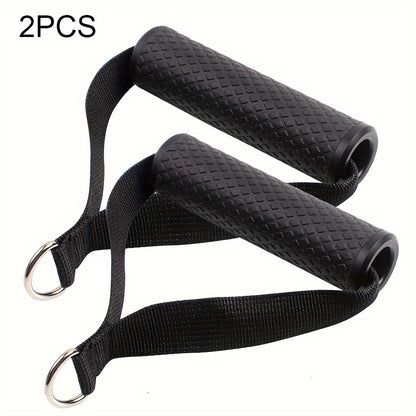 2pcs Gym Resistance Band Handles with Anti-Slip Grip