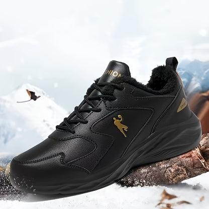 New Winter Sports Casual Men's Shoes with Fluffy Insulation for Snowy Fields