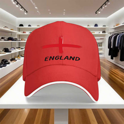 Adjustable England Cross Baseball Cap for Men & Women