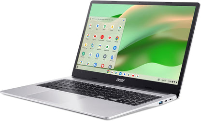 Acer Chromebook 315 Laptop | Intel Celeron N4500 | 15.6" Full HD IPS Display | Intel UHD Graphics | 4GB LPDDR4X | 64GB Emmc | Intel Wi-Fi 6 | DTS Audio | USB Type-C | Chrome OS | Cb315-4H-C8Xu,Silver