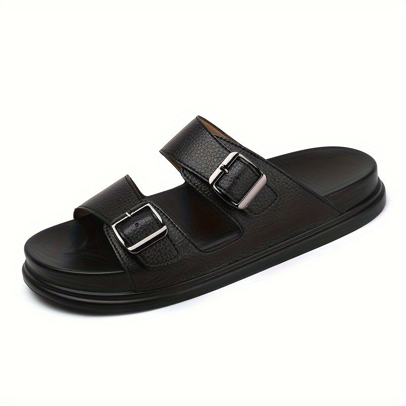 Men's Slip-On Moccasin Sandals with Cushioned Arch Support