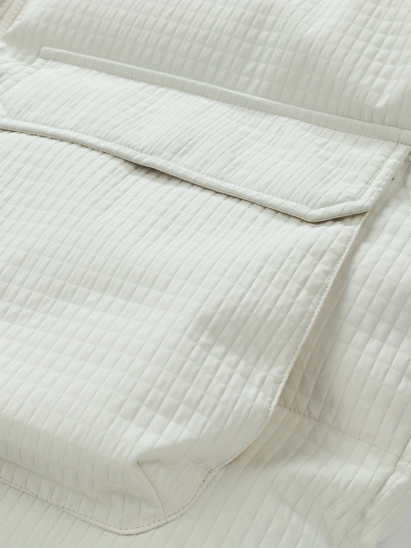 789 Men'S Stylish Thickened Winter Hooded Coat - Warm Fleece-Lined Jacket with "CONS" Letter Design, Loose Fit, White, Casual Winter Outerwear, Winter Jacket