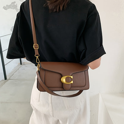 Elegant Women’s PU Crossbody Bag with Magnetic Closure