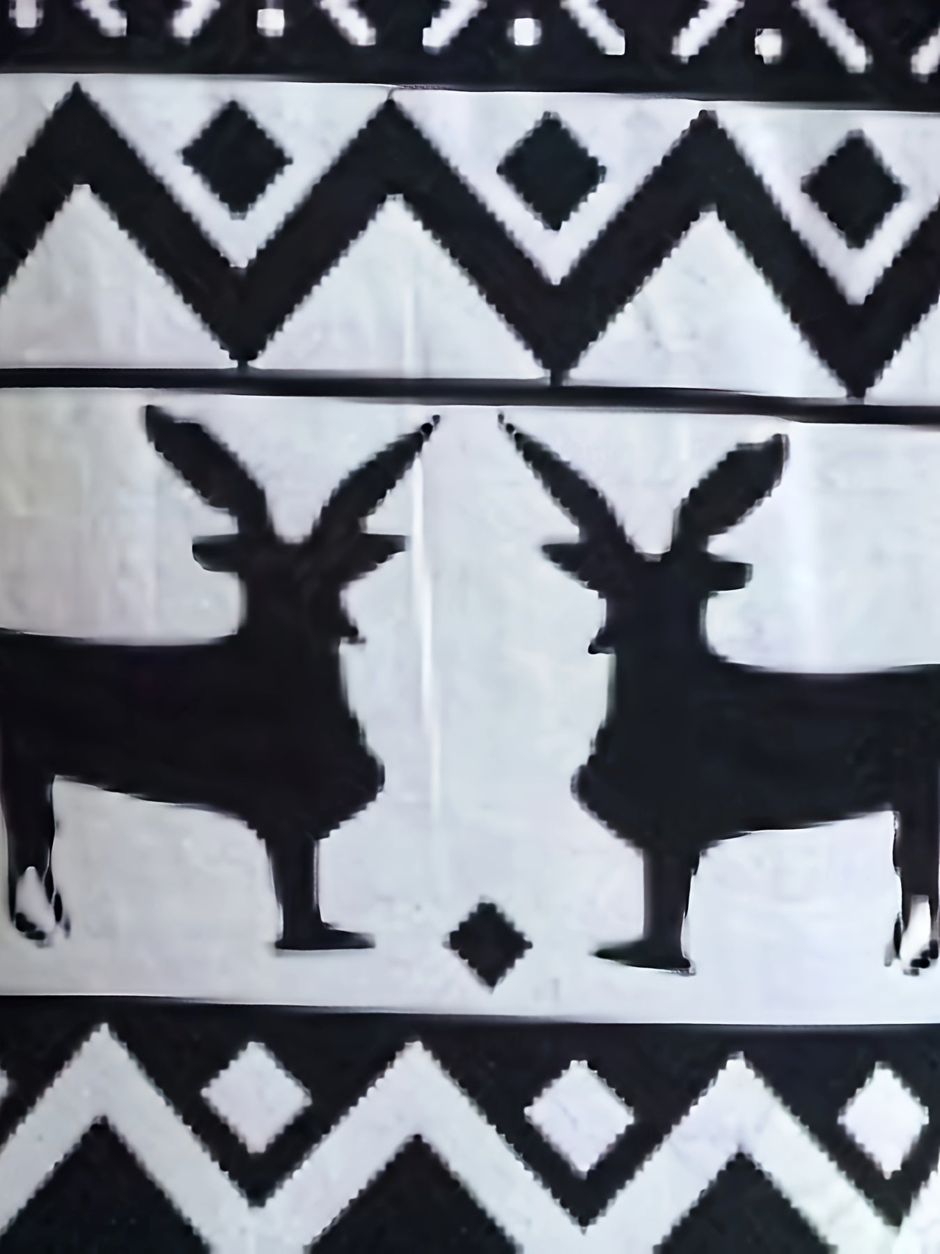 Christmas Deer Print Bodycon Dress, Casual Crew Neck Long Sleeve Mini Dress, Women's Clothing