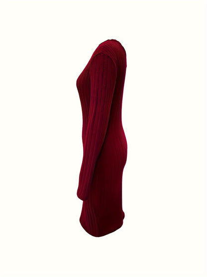 New Autumn-Winter Sexy Off-Shoulder Hip-Hugging Dress