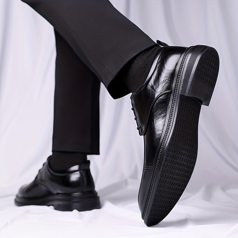 Men's Casual Business Shoes PU Upper Pointed Toe