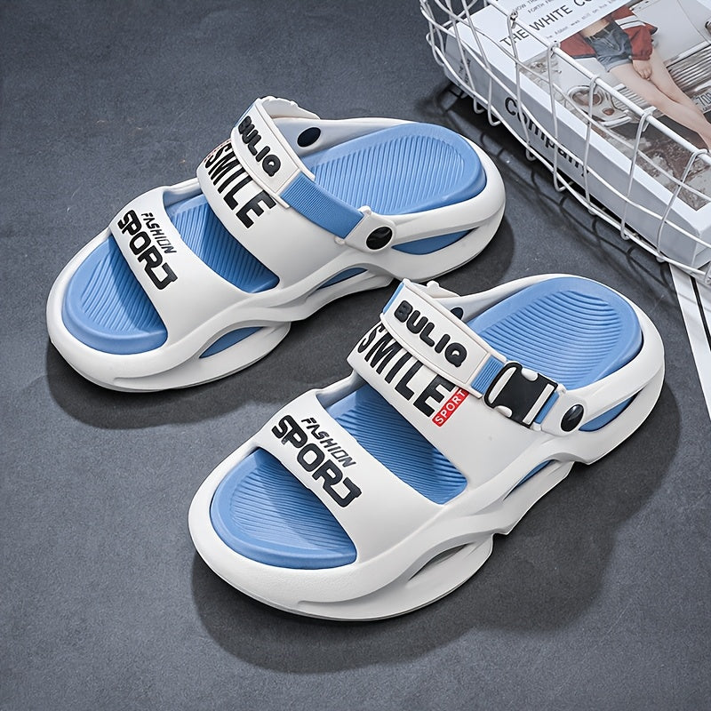 Men's Lightweight Breathable Summer Slippers with Non-Slip Sole
