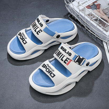 Men's Lightweight Breathable Summer Slippers with Non-Slip Sole