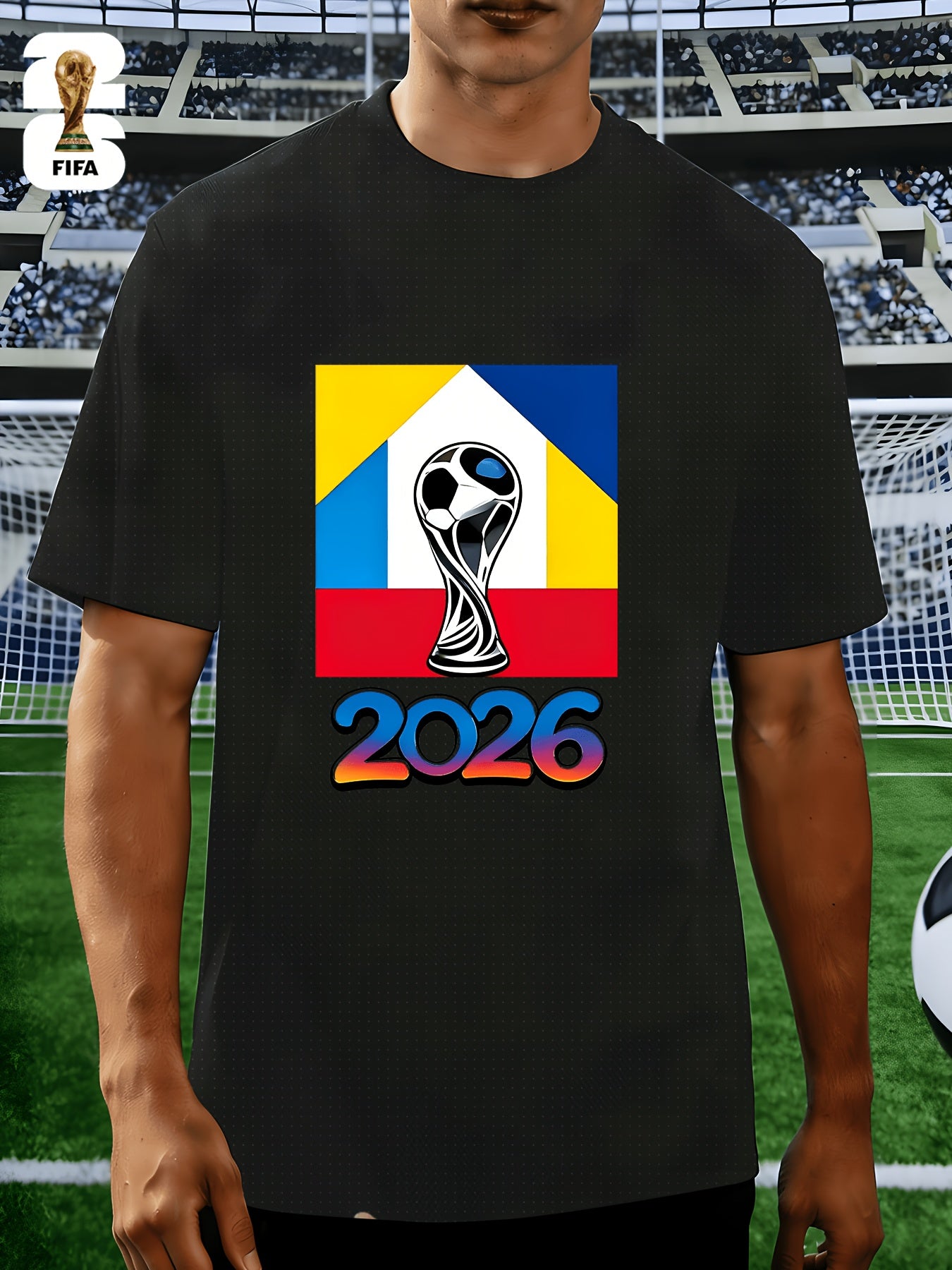 Men's FIFA 2026 Casual Crew Neck T-Shirt for Training & Running