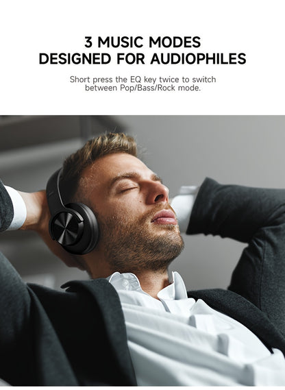 Picun Wireless Headphones, 120 Hours Headphones Wireless, Hands-Free Calls, 3EQ &Game Mode, Foldable Headphones Over Ear for Travel Home Office Cellphone PC