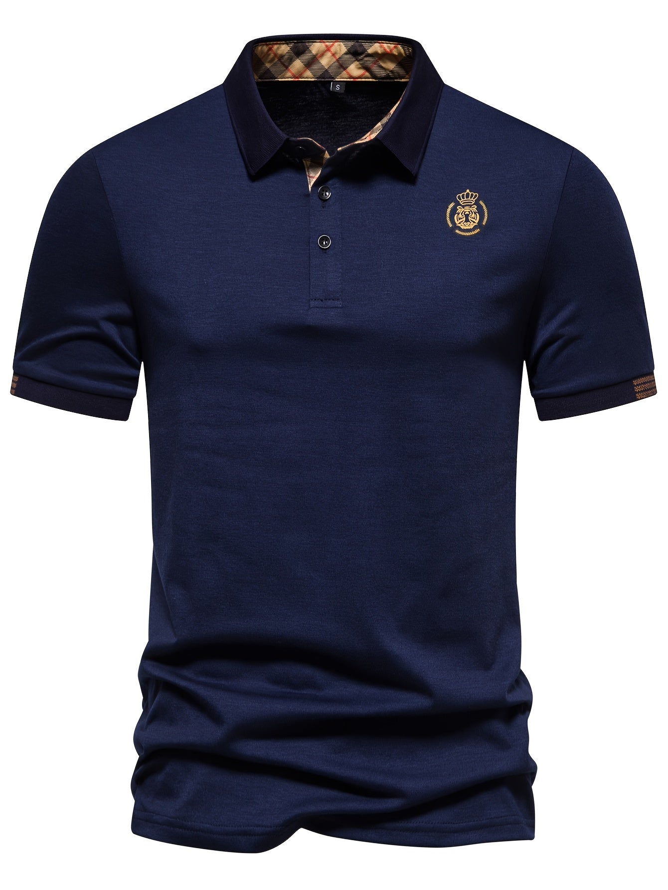 Middle Eastern Plaid Polo Shirts for Western Men - ayq