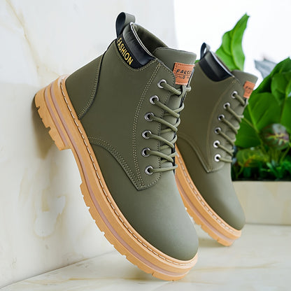 Men's All-Season Casual Hiking Boots with PU Upper
