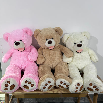 95Cm/37.4In Cartoon Plush Doll Large Bear Stuffed Toy Home Essentials Soft Plush Animals Big Bear Home Decor Party Adorable for Children Ideal Gift for Birthdays And Holidays