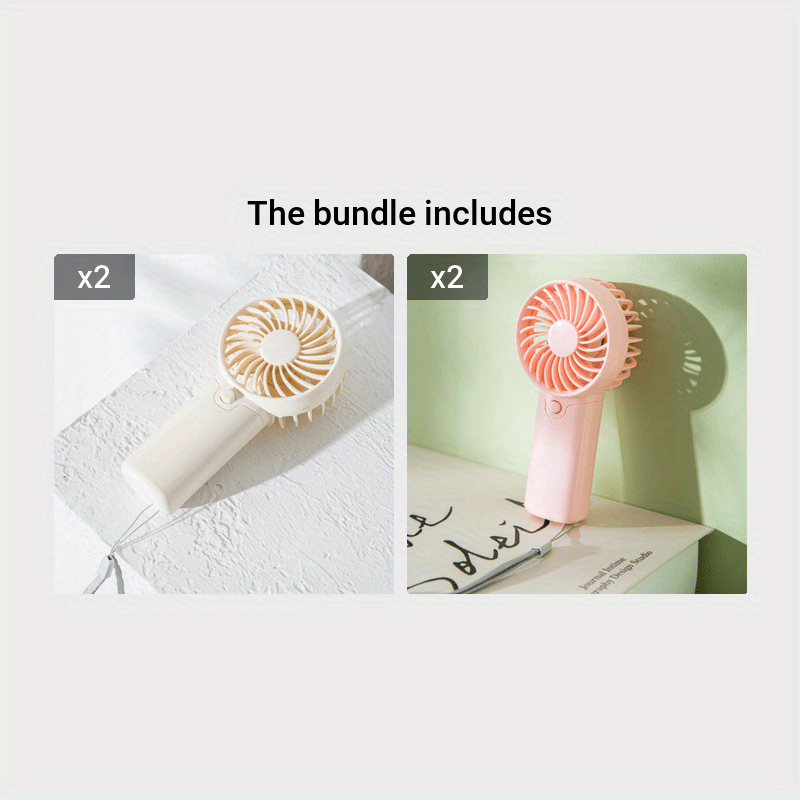 Battery Operated Mini Portable Fan, Lightweight Handheld Fan - Ideal for Office, Outdoor, Traveling and Camping - Stay Cool Anytime, Anywhere! (Requires AAA batteries, not included)