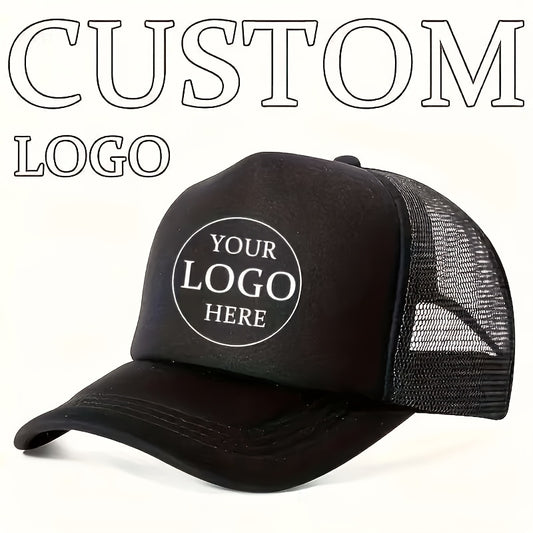 Custom Logo Breathable Mesh Trucker Hat – Adjustable Casual Cap