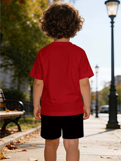 Baby Boy Summer T-Shirt & Shorts Set with Airplane Print
