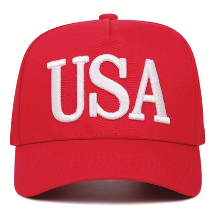USA Flag Embroidered Casual Baseball Cap for Men & Women