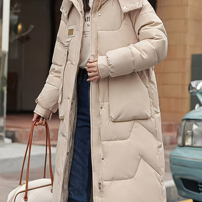 European and American winter thick jacket, new knee length jacket, loose fitting jacket for women